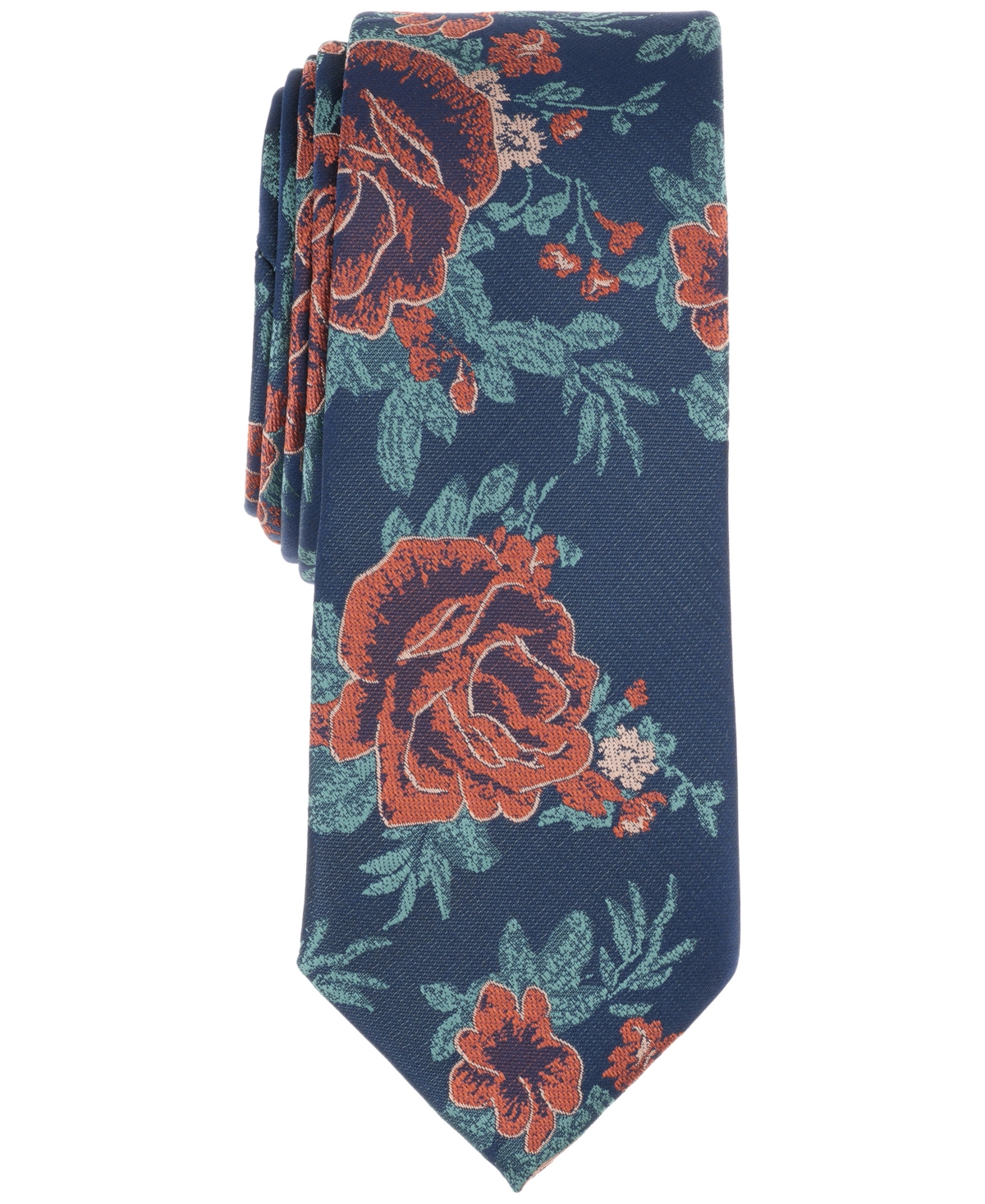 Men's Delmar Floral Tie, Created for Macy's - Melon