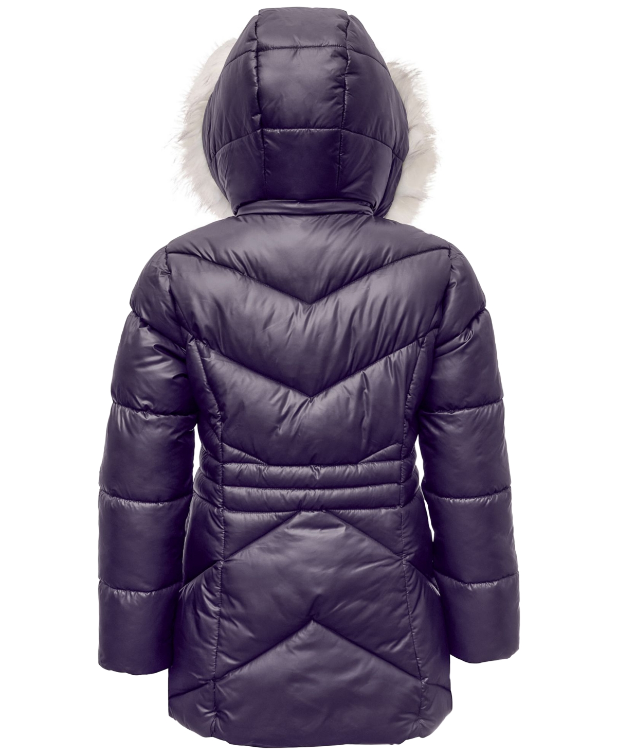 Michael Kors Toddler & Little Girls Stadium Puffer Jacket with Faux-Fur Trim