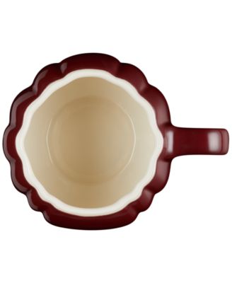 Stoneware Pumpkin Mug with Lid, 14 oz.