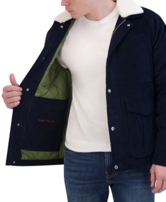 Men's Corduroy Chore Jacket with Sherpa Collar