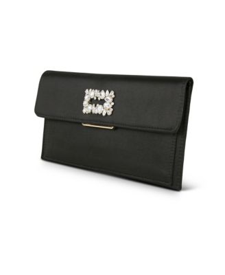 Woman's Sarah Slim Envelope Clutch With Brooch