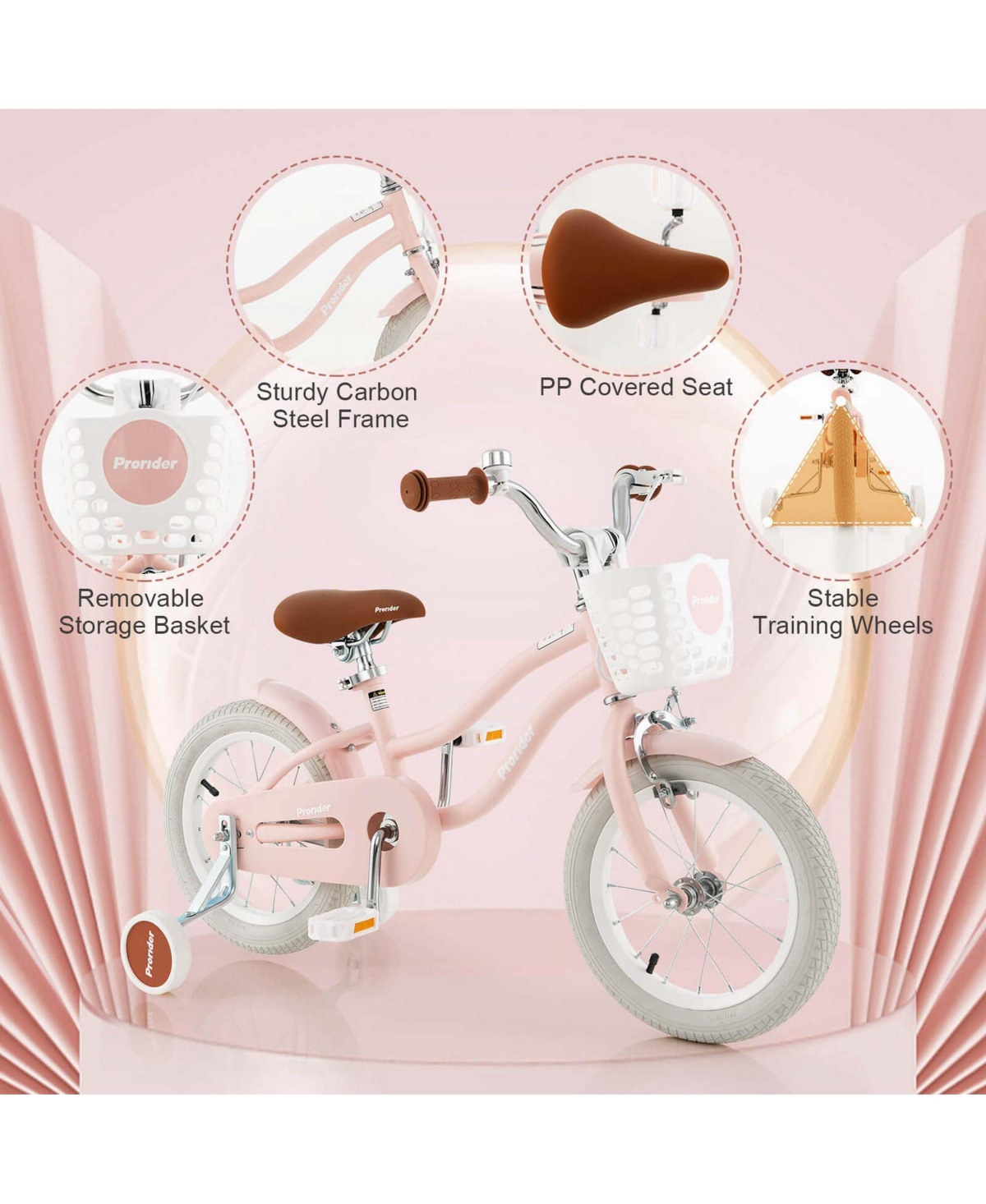 12" Kid s Bike for 3-4 Years Old Children Bicycle with Front Handbrake