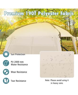 Screen Dome Camping Tent for 6-8 People with 4-Side Mesh Walls Carrying Bag