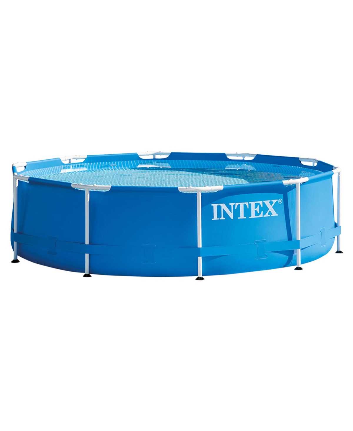 10 Foot x 30 Inch Above Ground Round Swimming Pool, (Pump Not Included) - Blue