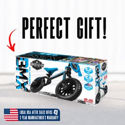 Toddler Balance Bike – Lightweight No Pedal First Bike for Ages 18 Months to 4 Years – Adjustable Seat – 10" Maintenance-Free Tires – My 1st BMX Balance Bike - Black