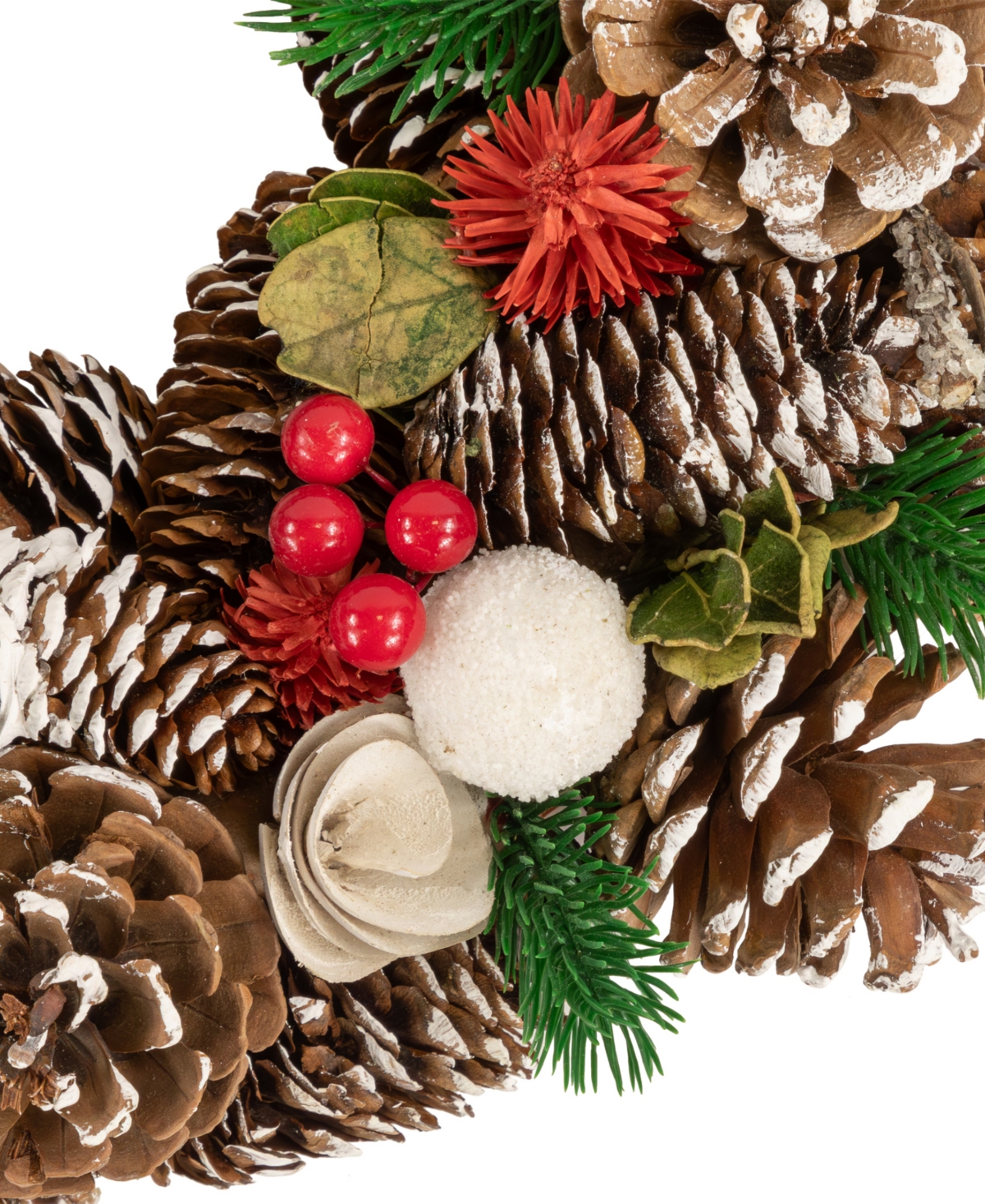 Northlight White Wooden Artificial Christmas Wreath - 14-Inch