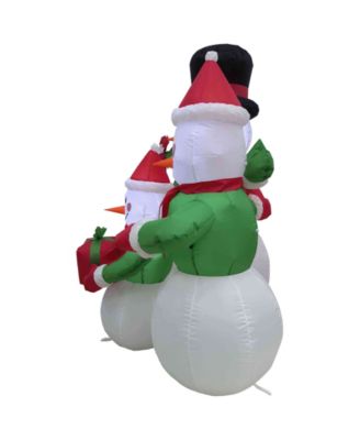 Inflatable Family of Snowman - 4-Inch