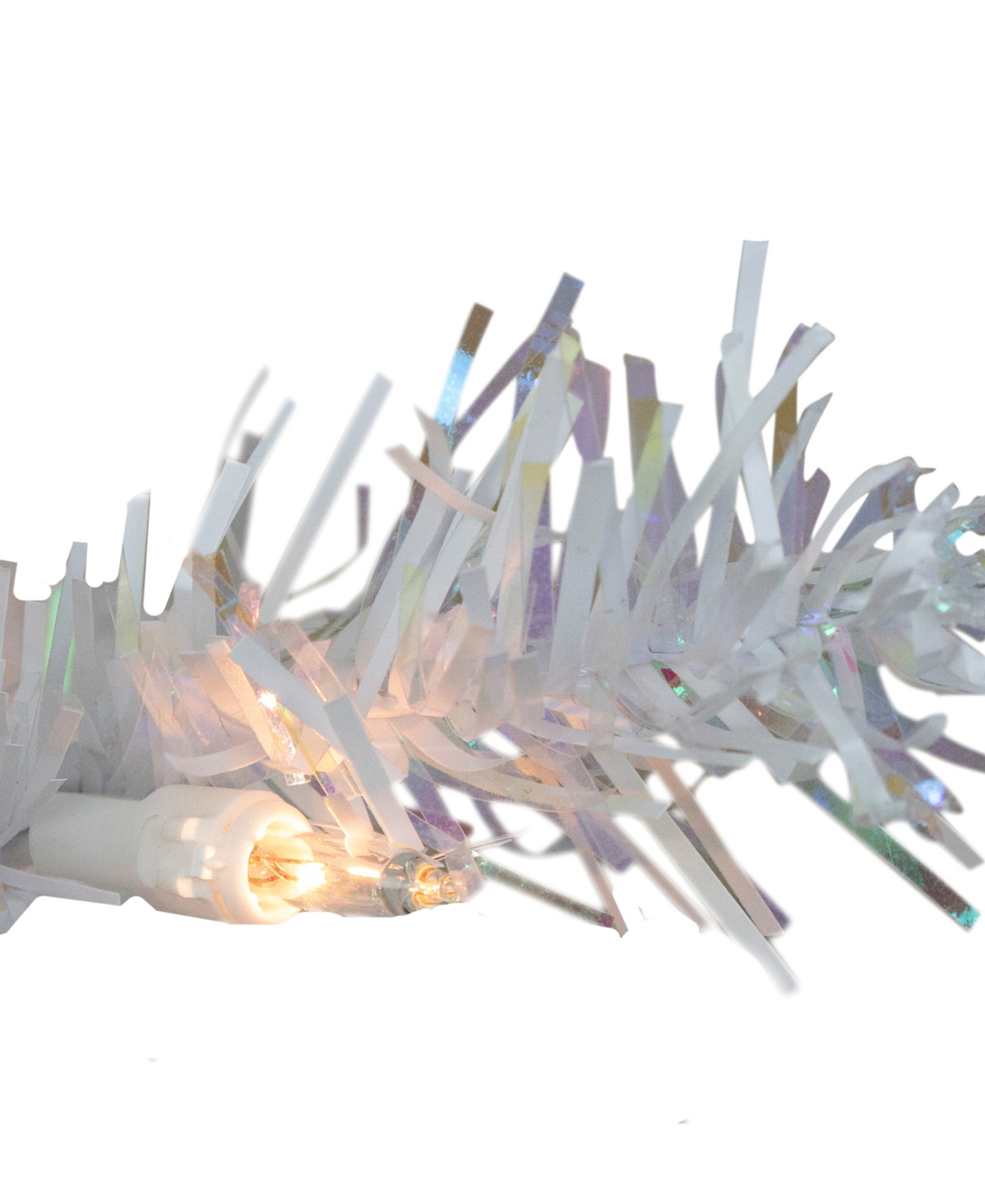 Northlight 2' White Iridescent Pine Artificial Christmas Tree In White