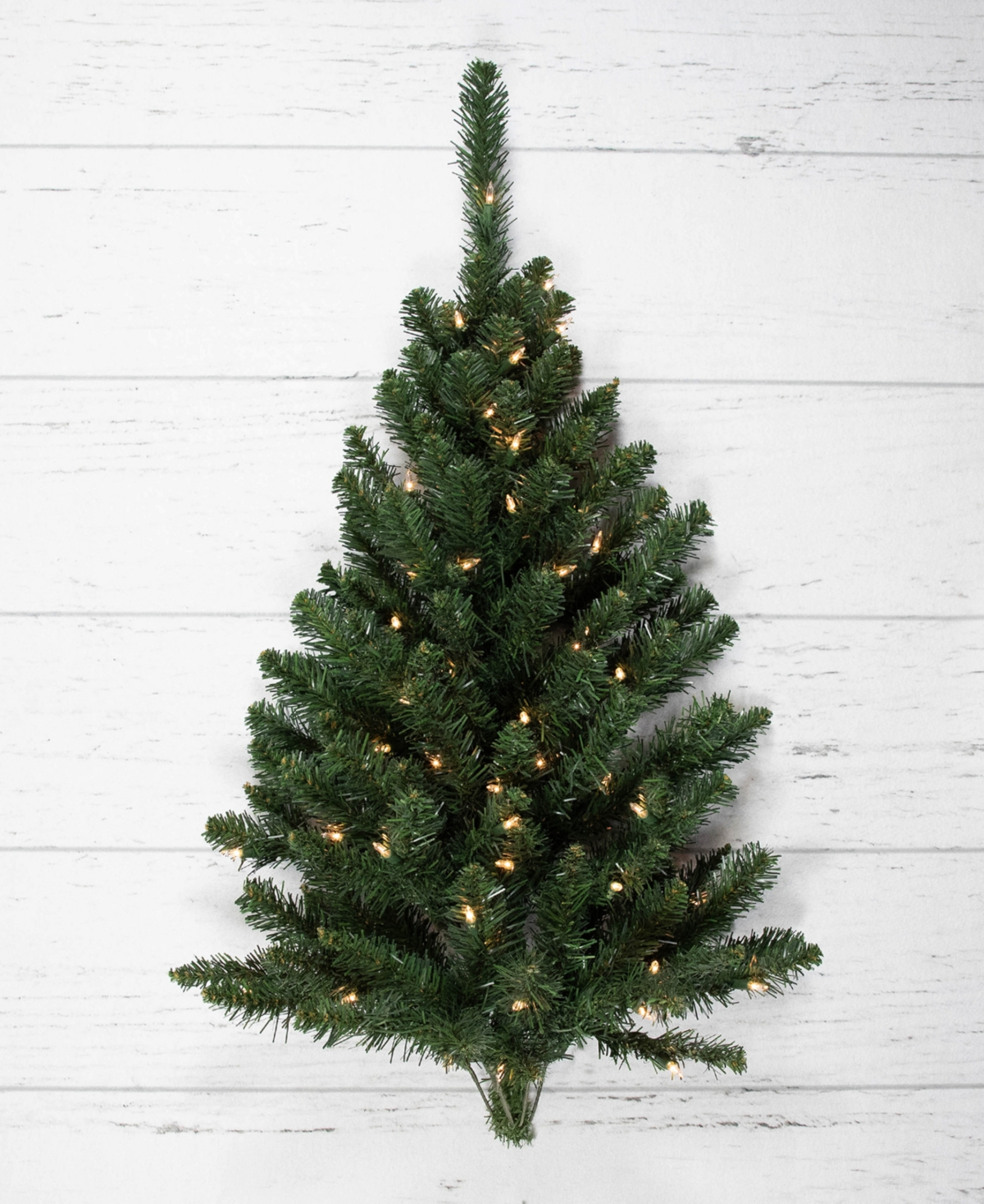 Northlight 3' Buffalo Fir Artificial Christmas Wall Or Door Tree In Green