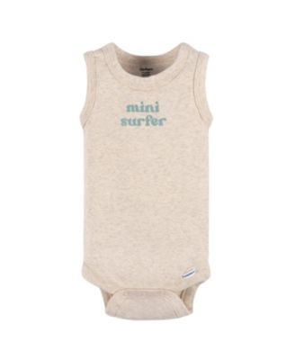 Baby Girls Sleeveless Onesies Bodysuits, 4 Pack