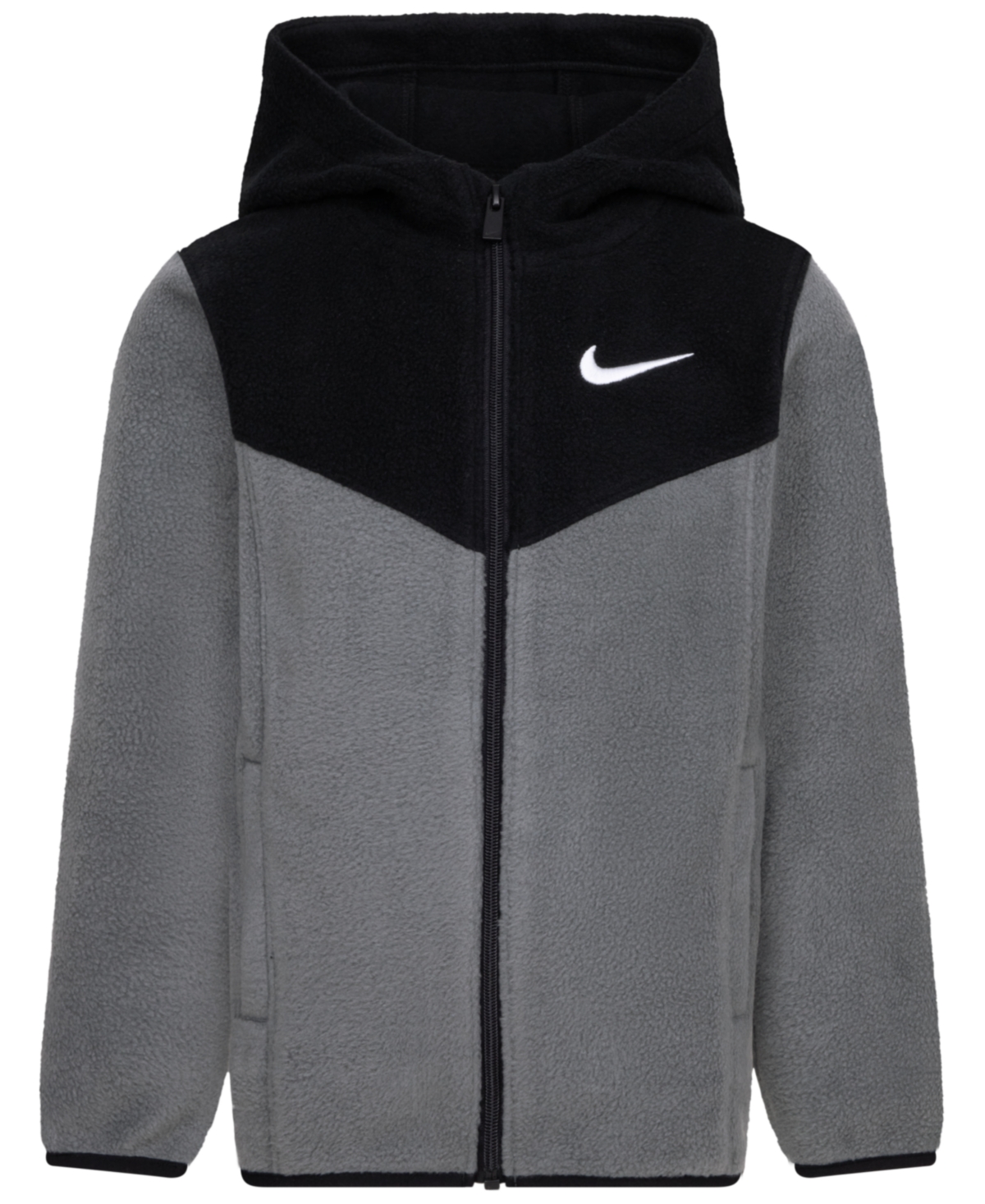 Nike Little Boys Colorblock Fleece Jacket - SmokeGrey