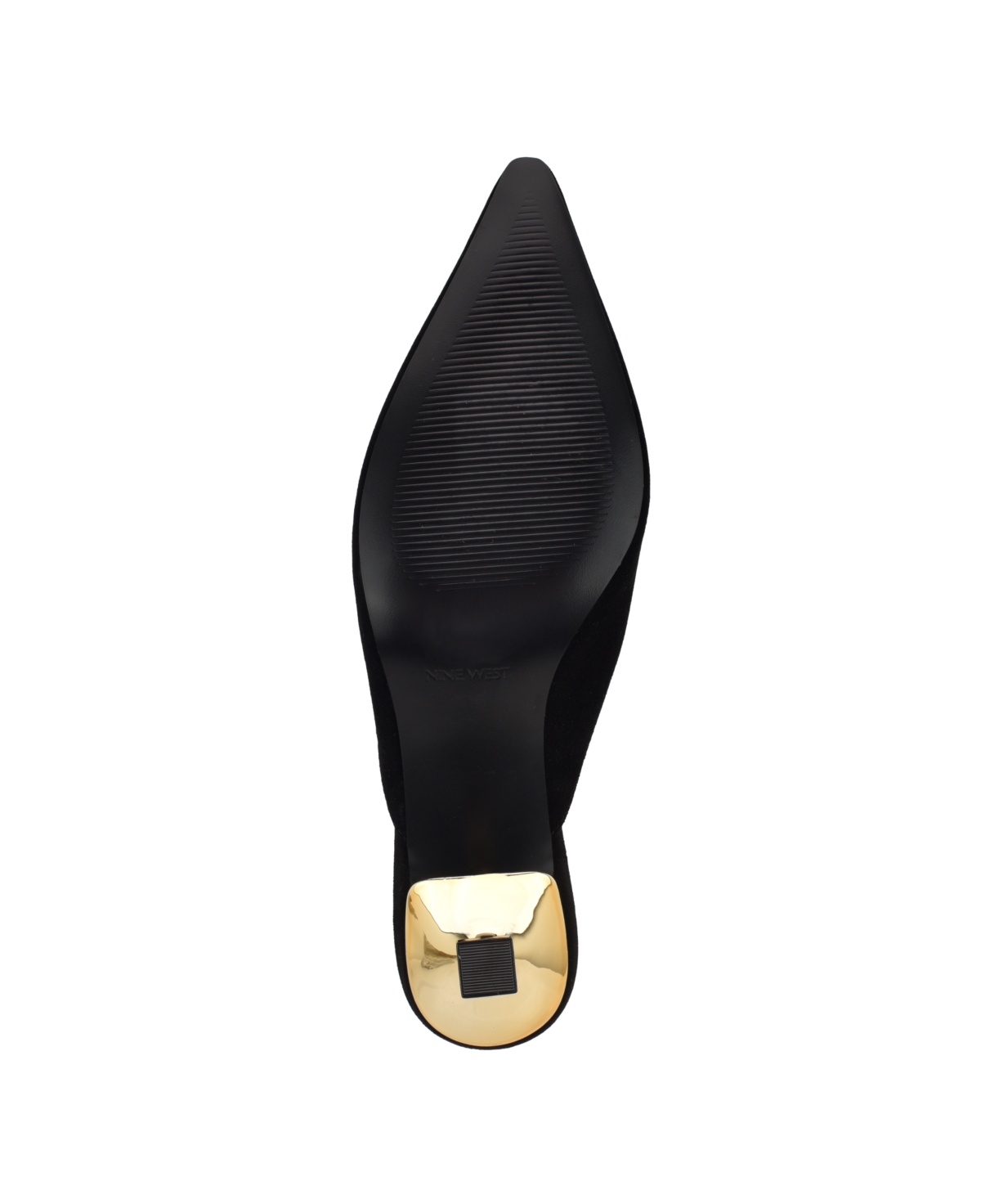 Nine West Women's Weeka Slip On Pointy Toe Dress Mule Pumps -Gold