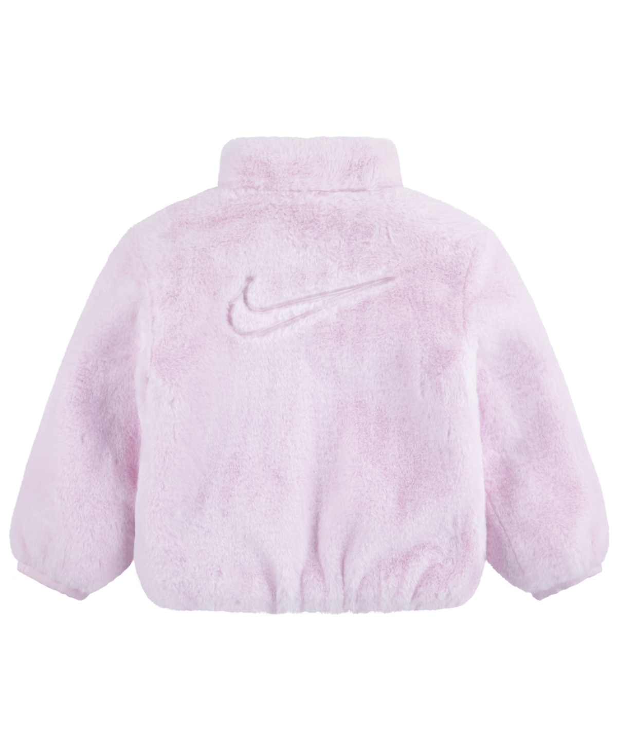 Nike Little Kids Neutral Faux Fur Jacket - PinkFoam