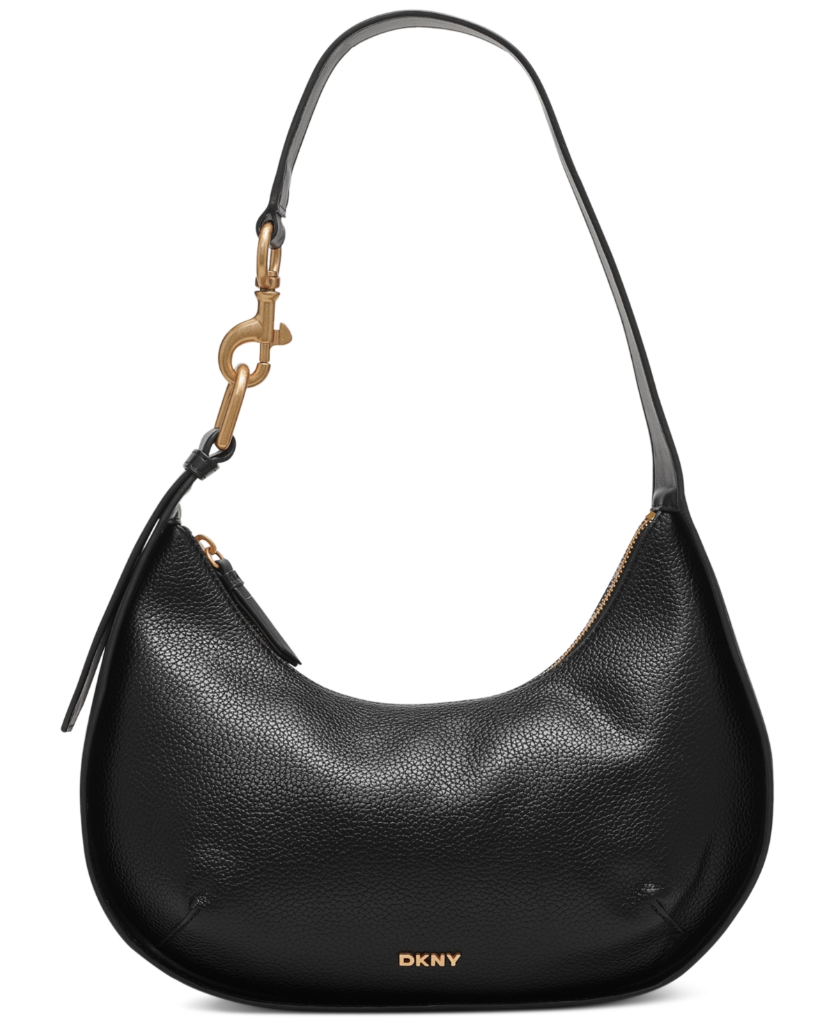 Dkny Thyme Medium Hobo Bag In Black