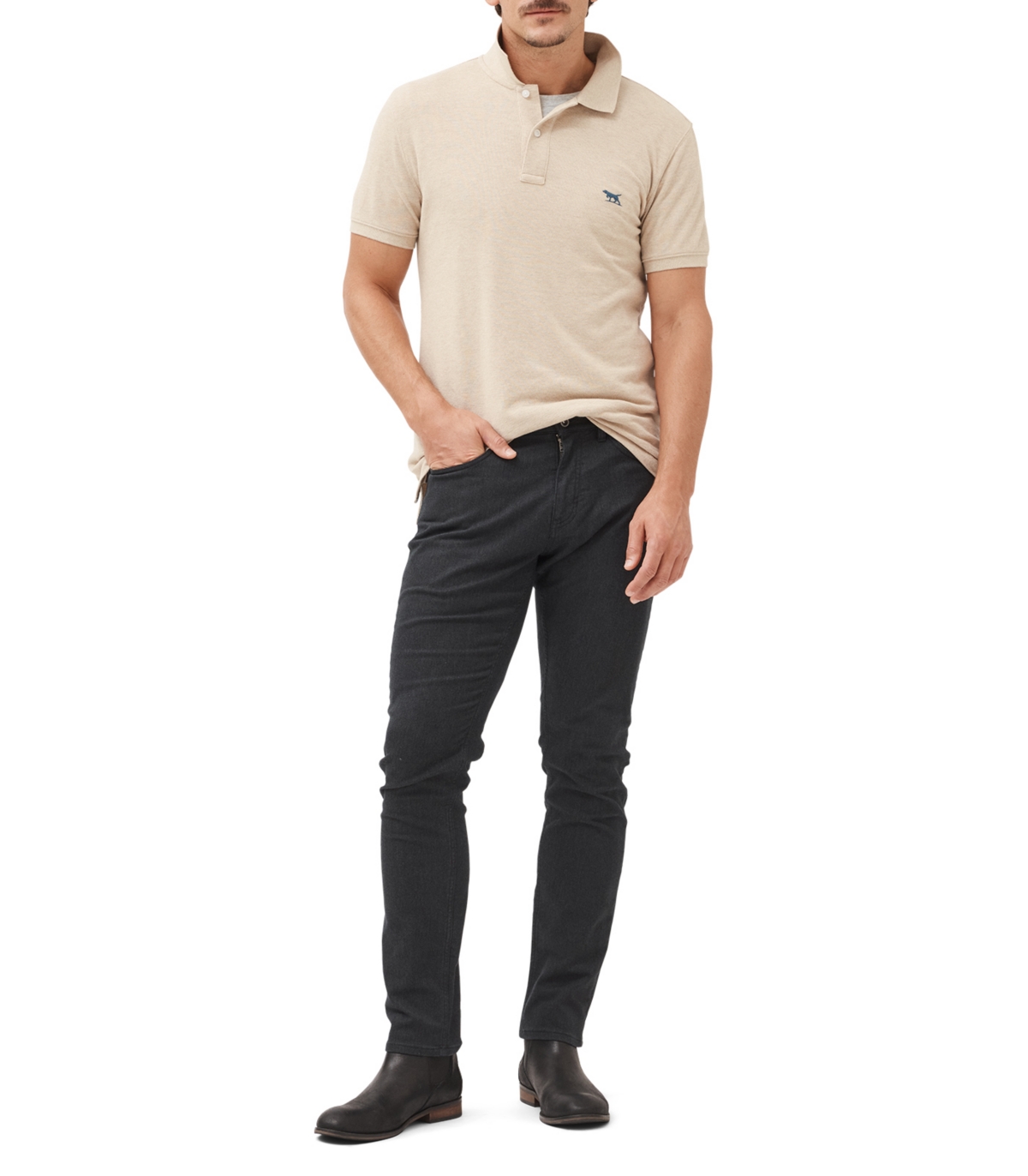 Rodd & Gunn The Gunn Slim Fit Polo Shirt In Gray