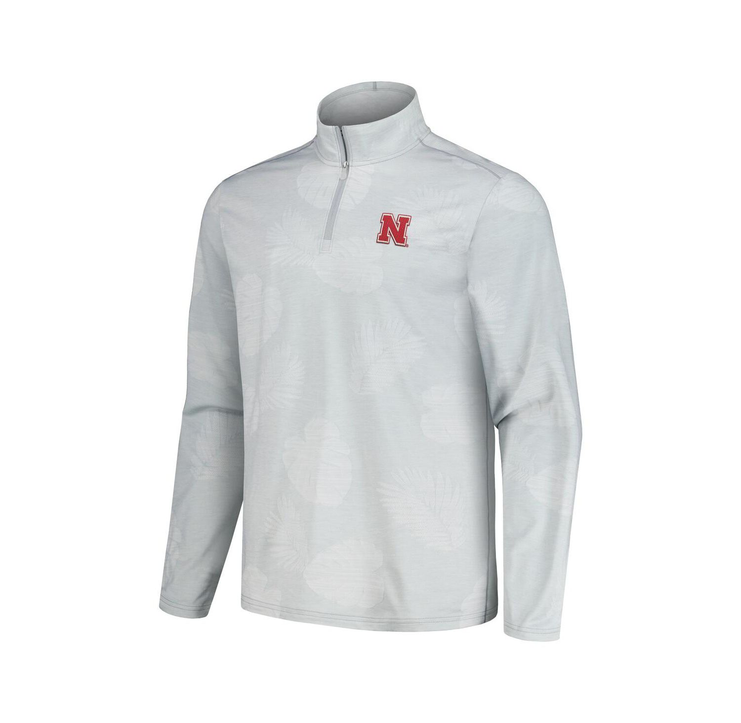 Men's Gray Nebraska Huskers Delray Frond IslandZone Half-Zip Jacket