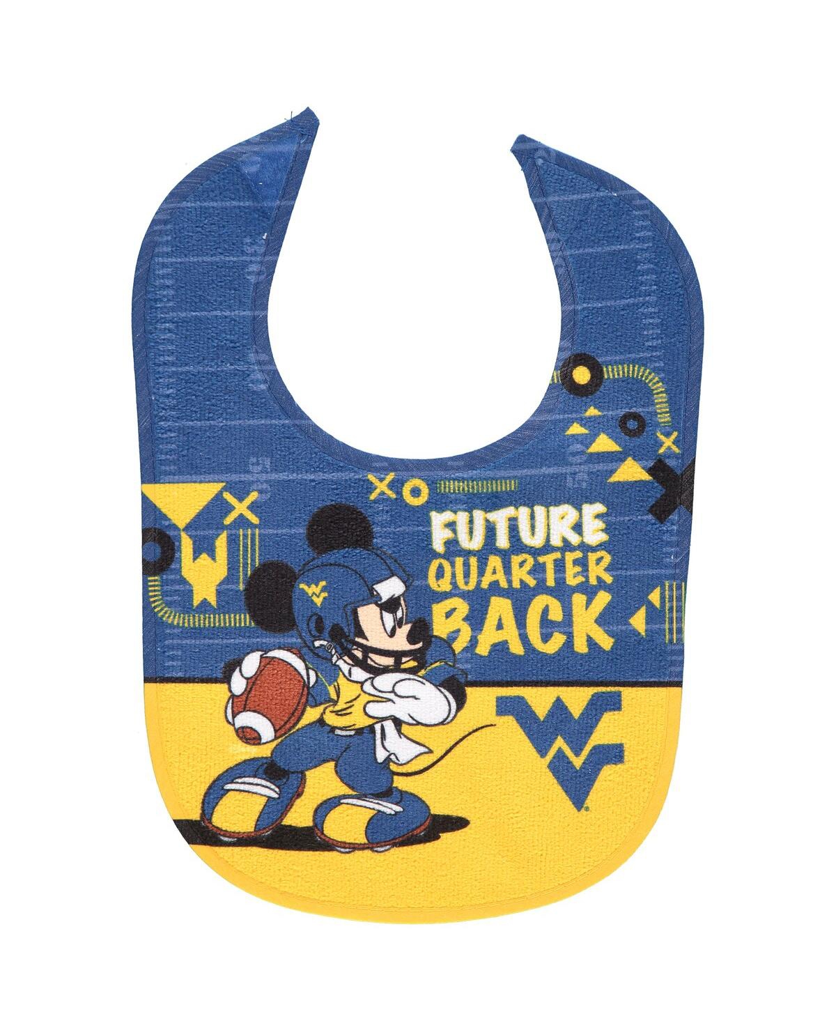 Wincraft West Virginia Mountaineers Disney Mickey All Pro Baby Bib In No Color