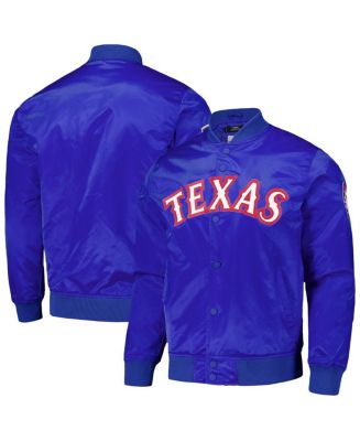 Pro Standard Men’s Royal Texas Rangers Wordmark Satin Full-Snap Jacket ...