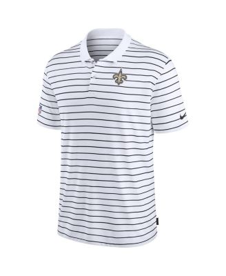 Men's White New Orleans Saints Sideline Lock Up Victory Performance Polo