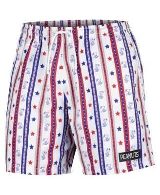 Men's White Peanuts Home of the Free Shorts