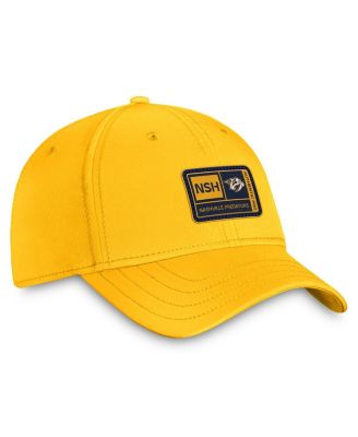Men's Gold Nashville Predators Authentic Pro Training Camp Flex Hat