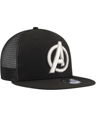 Big Boys and Girls Black the Avengers 9FIFTY Trucker Snapback Hat
