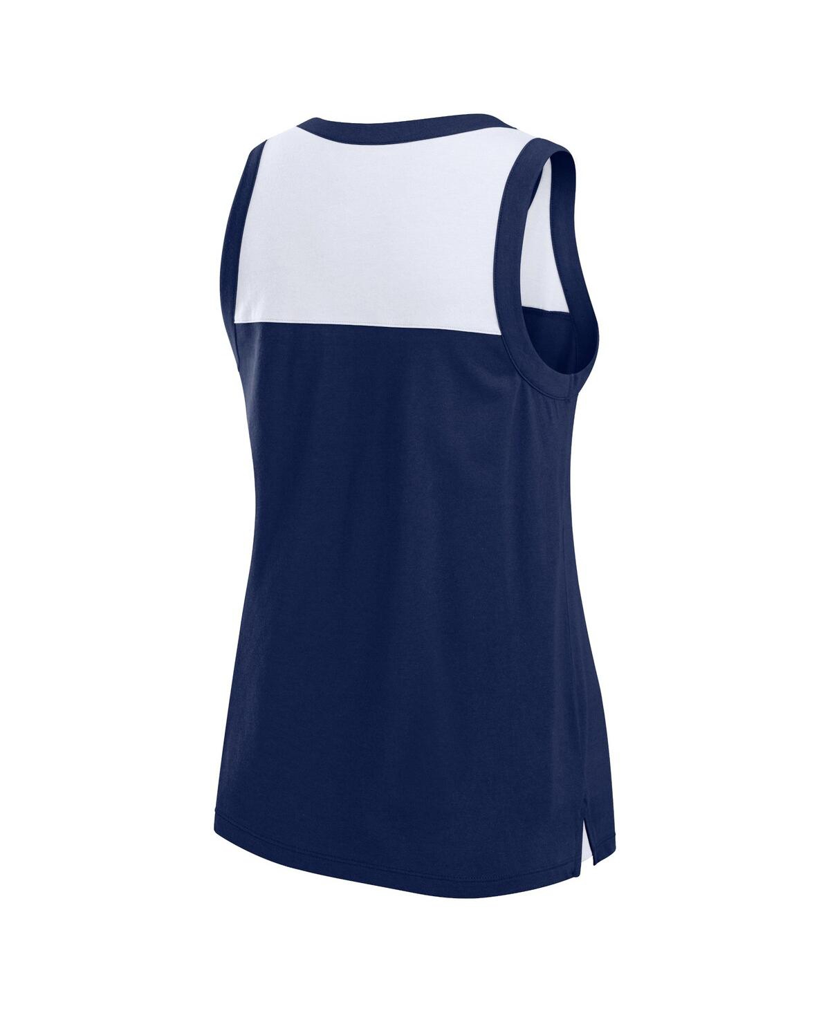 Fanatics Women's CollegeSeattle Seahawks Sequin Tank Top - Navy, White