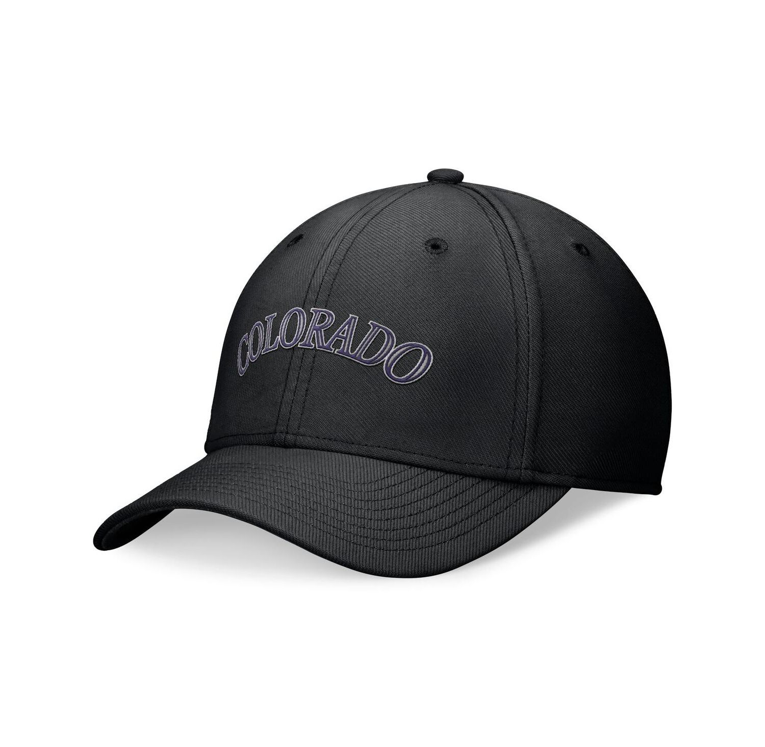 Men's Black Colorado Rockies Evergreen Performance Flex Hat