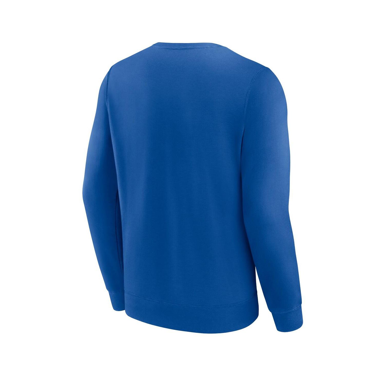 Men's Royal New York Mets Focus Fleece Pullover Sweatshirt