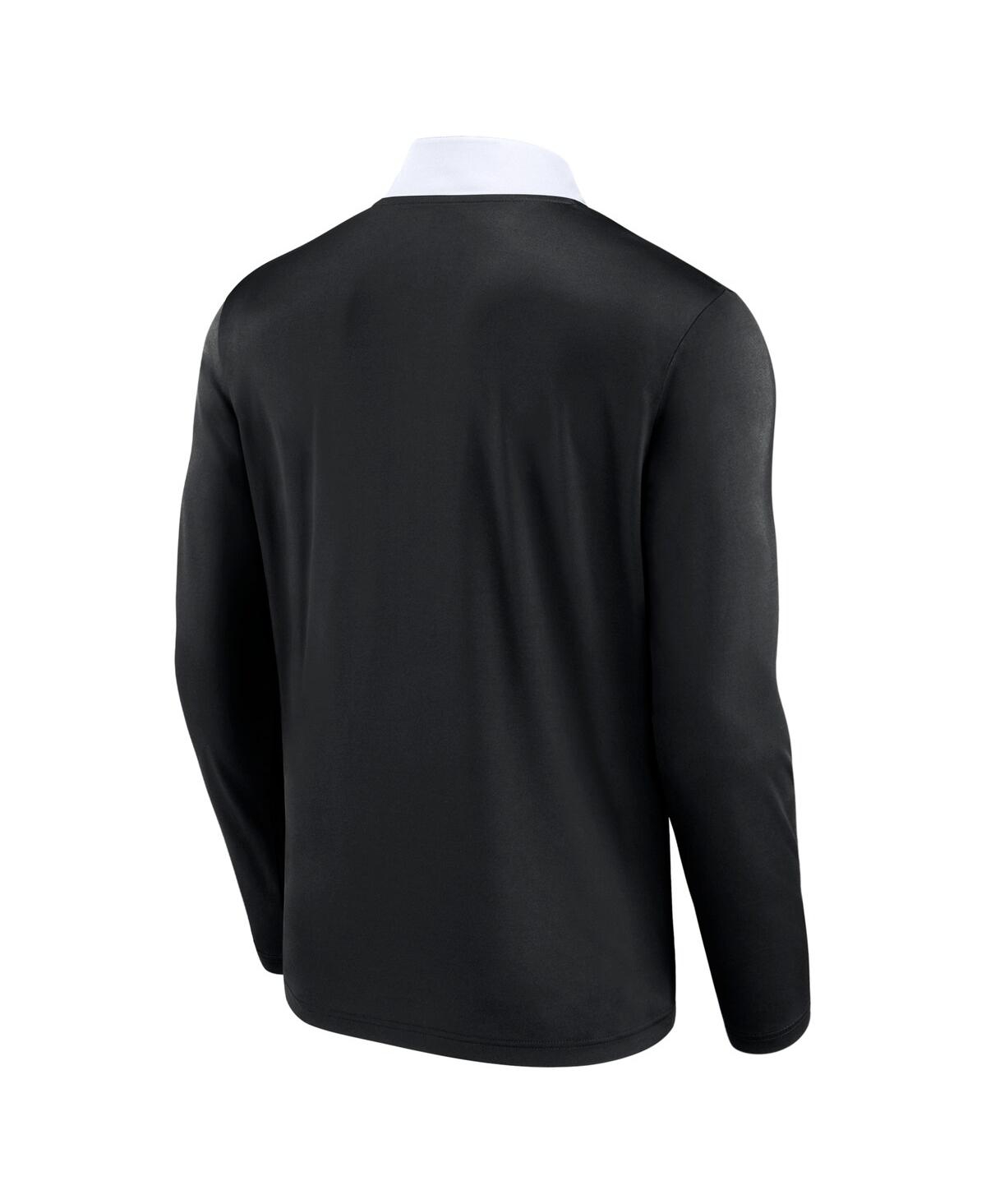 Fanatics Men's Black Chicago White Sox Unstoppable Quarter-zip Top In Black