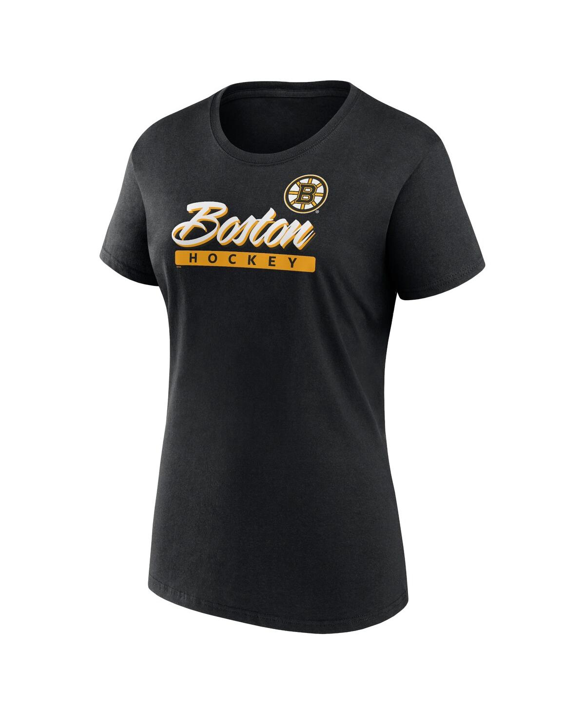 Fanatics Women's Boston Bruins Risk T-shirt Combo Pack In Black,gold