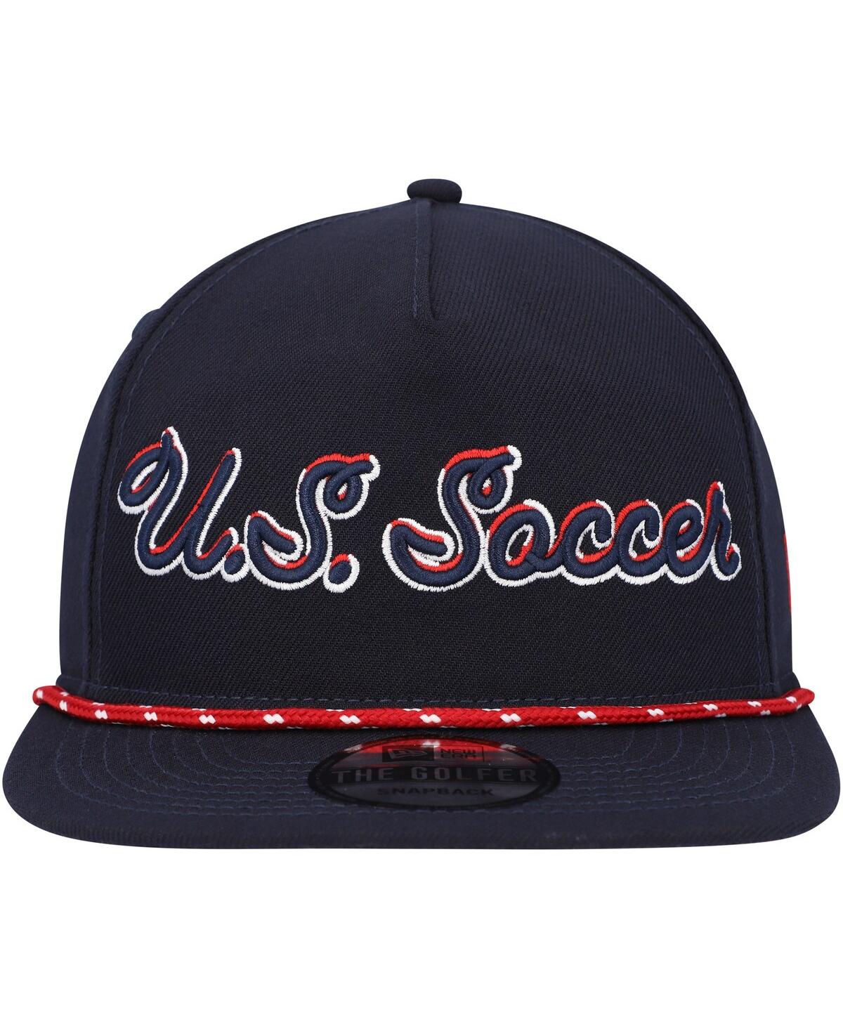 NEW ERA MEN'S NAVY USMNT SCRIPT GOLFER ADJUSTABLE HAT 