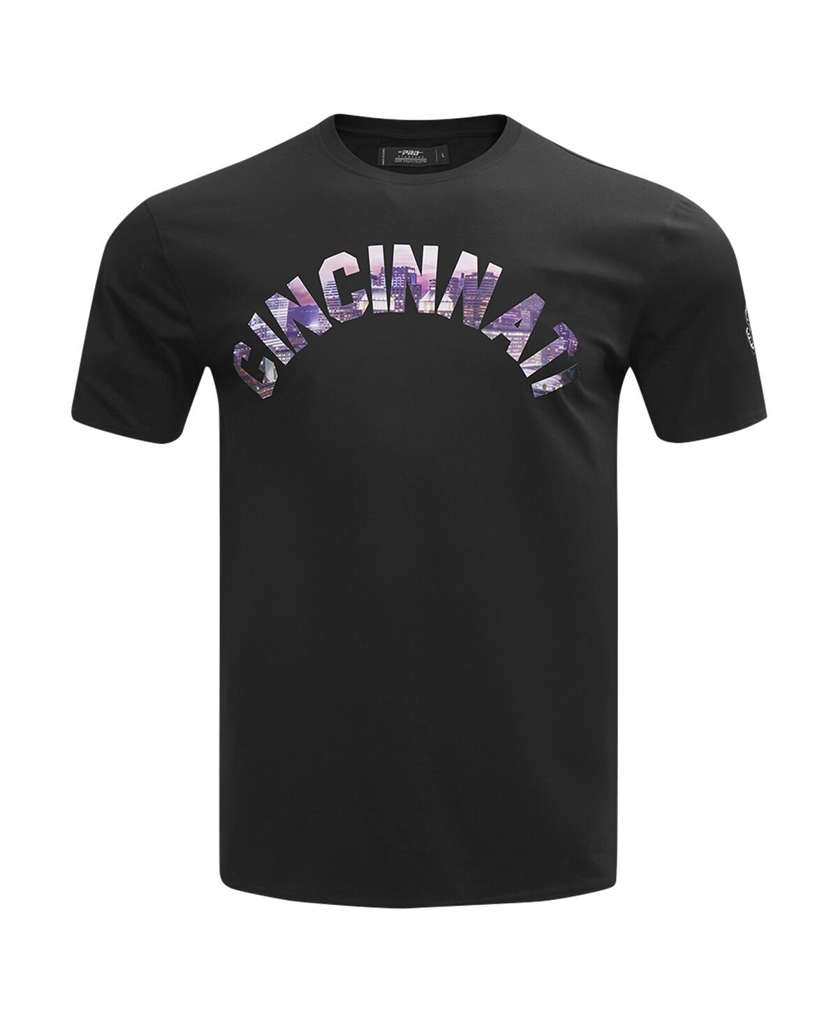 Pro Standard Men'sCincinnati Reds Cityscape T-Shirt - Black