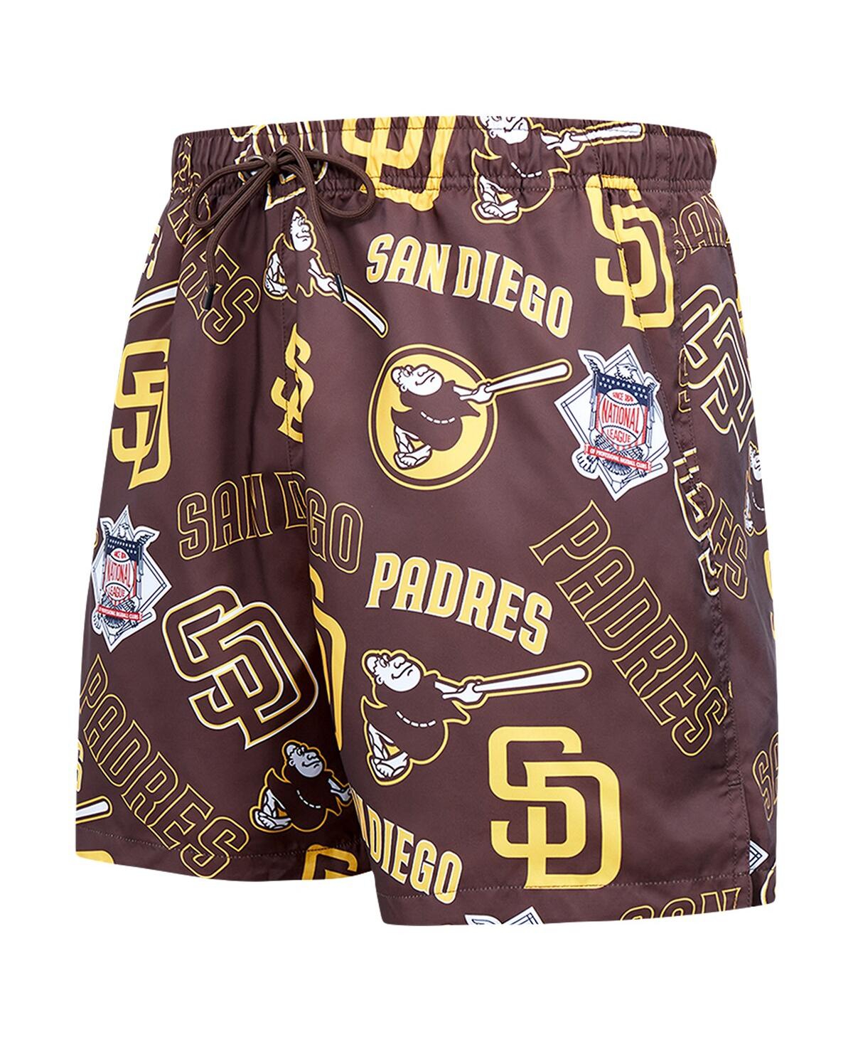 Pro Standard Men's Black San Diego Padres Toss Logo Woven Shorts In Black