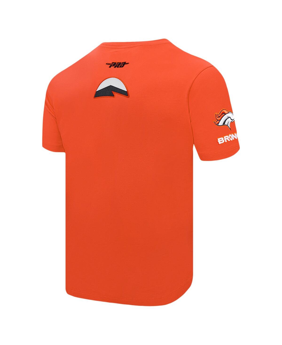 Pro Standard Men's Orange Denver Broncos Frozen Single Jersey T-shirt In Orange
