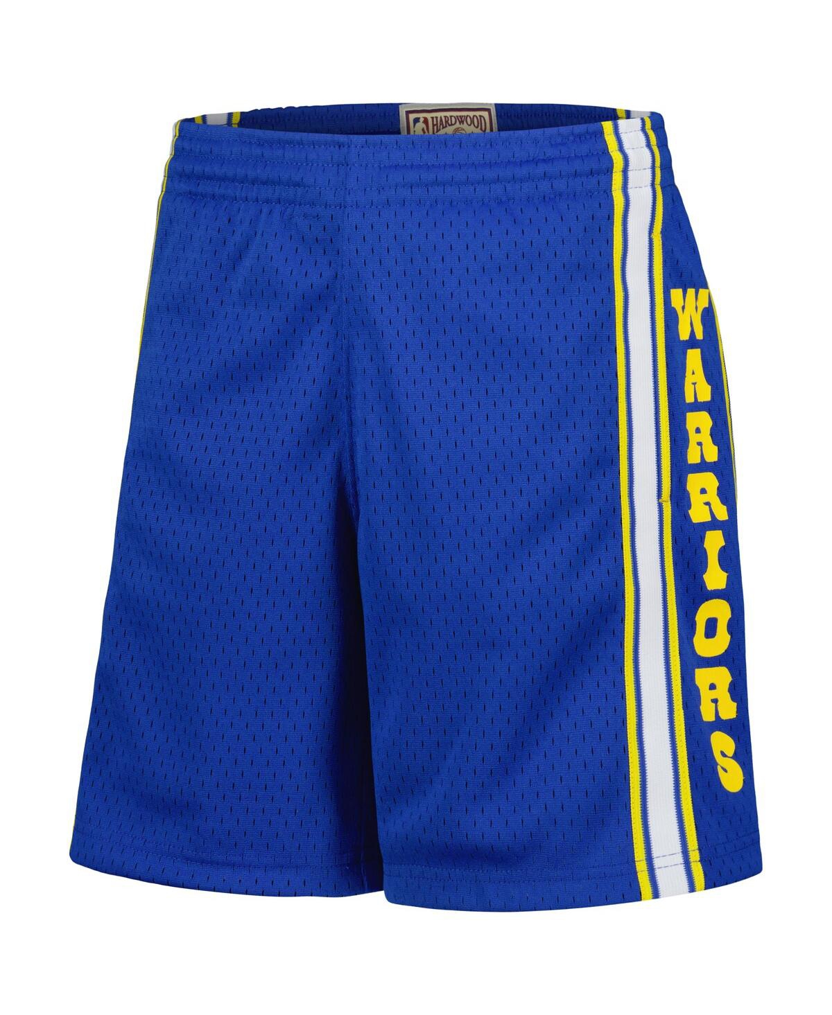Mitchell & Ness Big Boys And Girls Royal Golden State Warriors Hardwood Classics Swingman Shorts In Royal