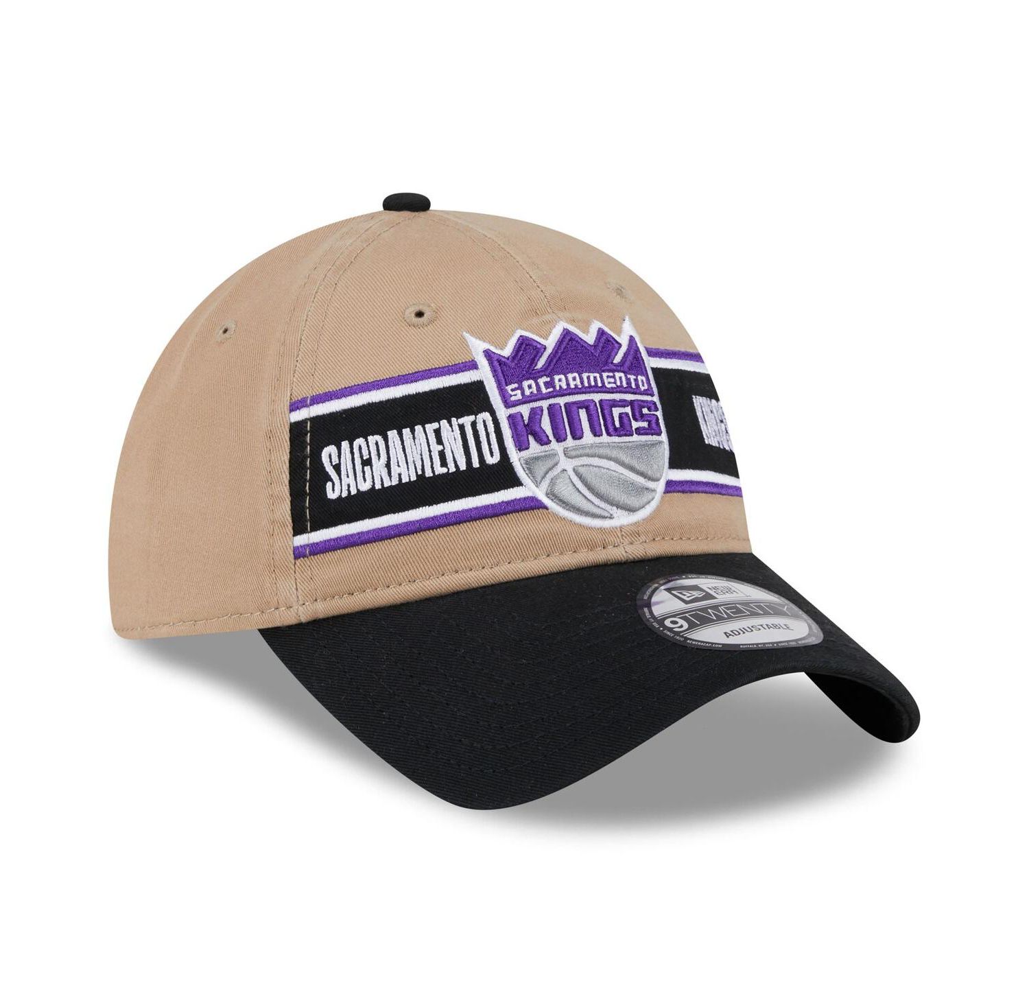 Men's Tan/Black Sacramento Kings 2024 NBA Draft 9TWENTY Adjustable Hat
