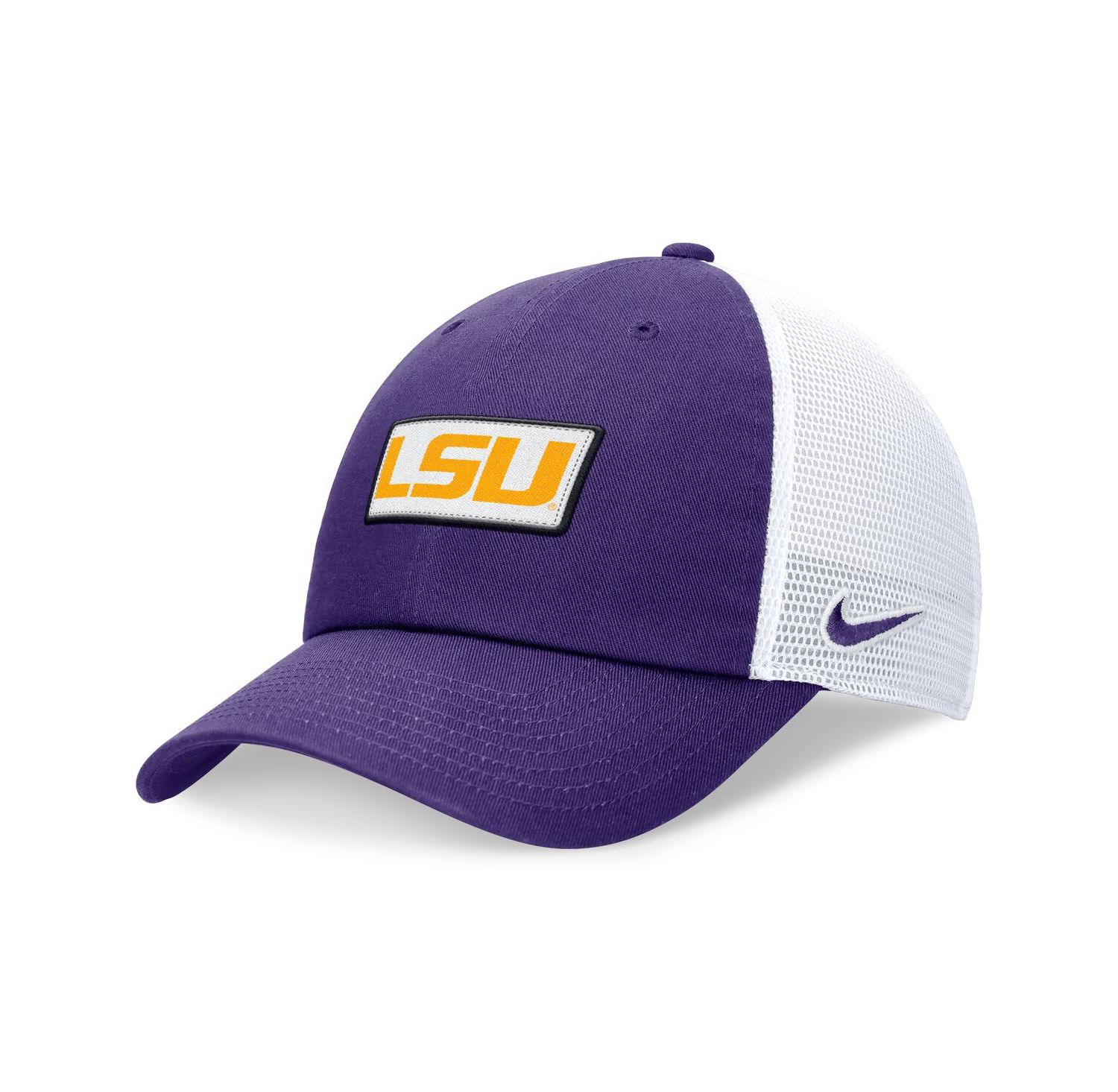 Men's Purple/White LSU Tigers Primetime Club Trucker Adjustable Hat