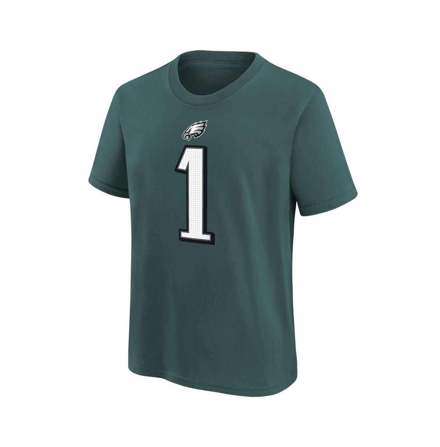 Детская футболка Nike Jalen Hurts Midnight Green Philadelphia Eagles Player Name & Number — фото 2