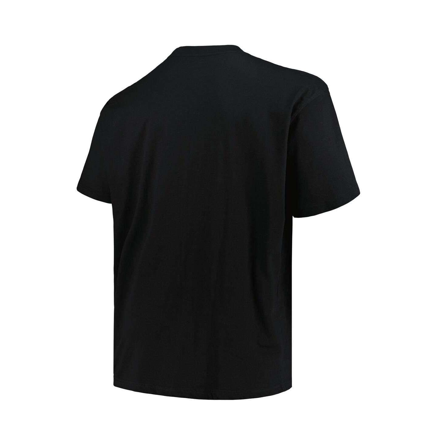 Мужская футболка Fanatics Black New England Patriots Big & Tall Pop — фото 2