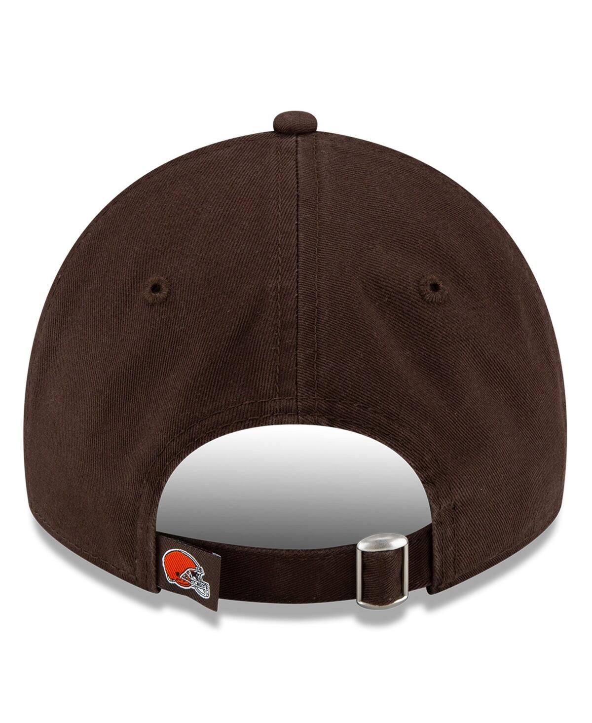 New Era Men'sCleveland Browns Core Classic Primary 9TWENTY Adjustable Hat - Brown