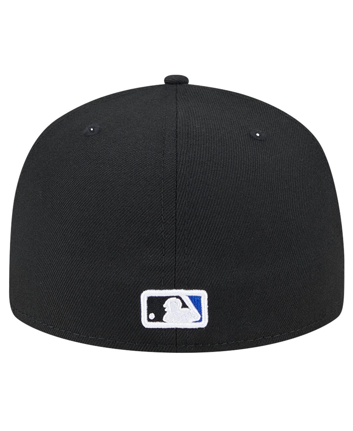 New Era Men'sToronto Blue Jays Checkered Undervisor 59FIFTY Fitted Hat - Black