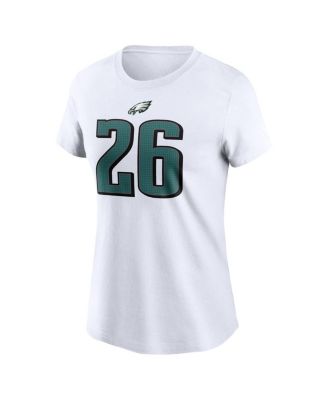 売れ筋商品|||ナイキ カットソー トップス レディース Women's Saquon Barkley White Philadelphia Eagles Player Name Number T-Shirt White Nike Women's Saquon Barkley White Philadelphia Eagles Player