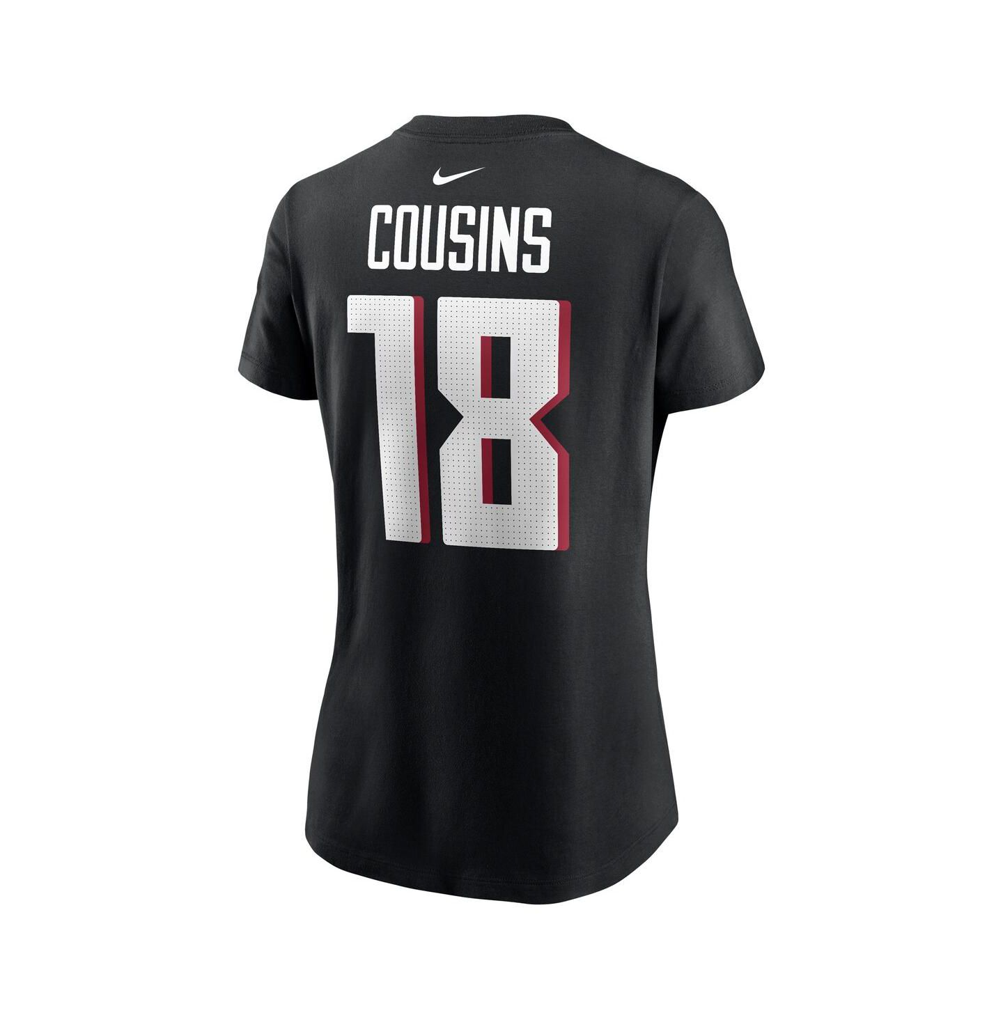 Женская футболка Nike Kirk Cousins Black Atlanta Falcons Player Name & Number — фото 3