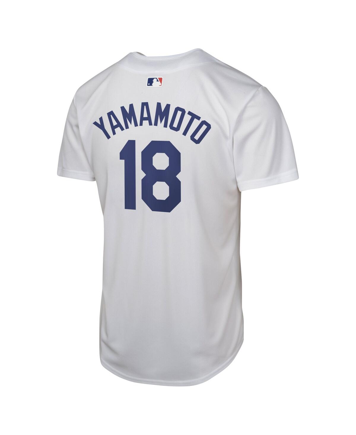 Nike Big Boys and Girls Yoshinobu YamamotoLos Angeles Dodgers Home Replica Player Jersey - White
