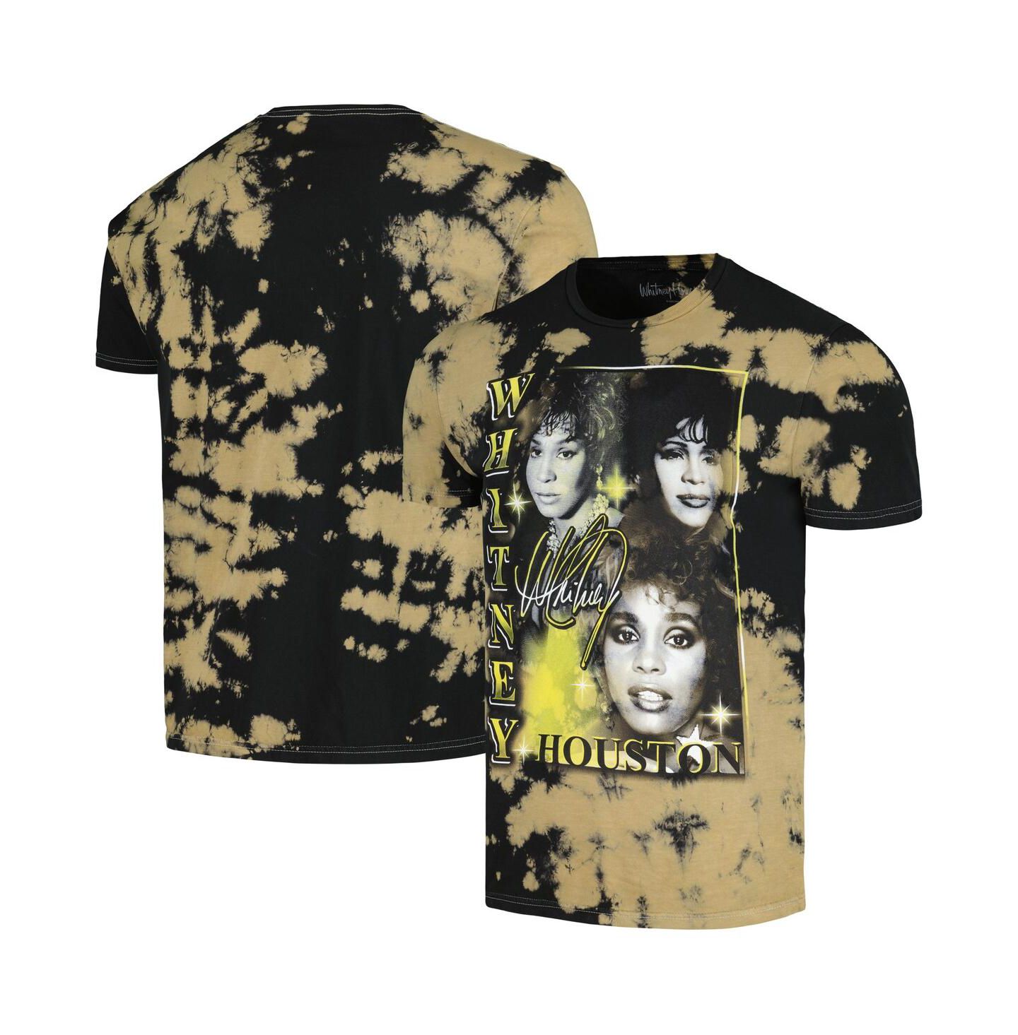 Мужская футболка Philcos Black Whitney Houston Collage Washed Graphic — фото 1