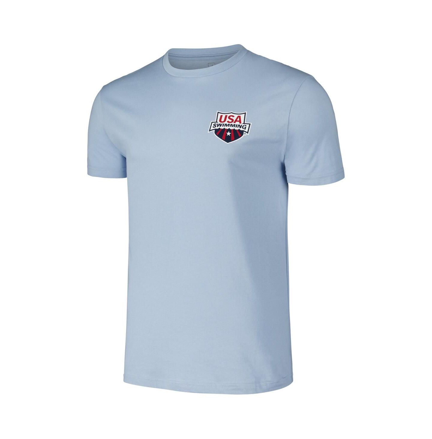 Футболка Flomotion Powder Blue USA Swimming Swimmer — фото 2