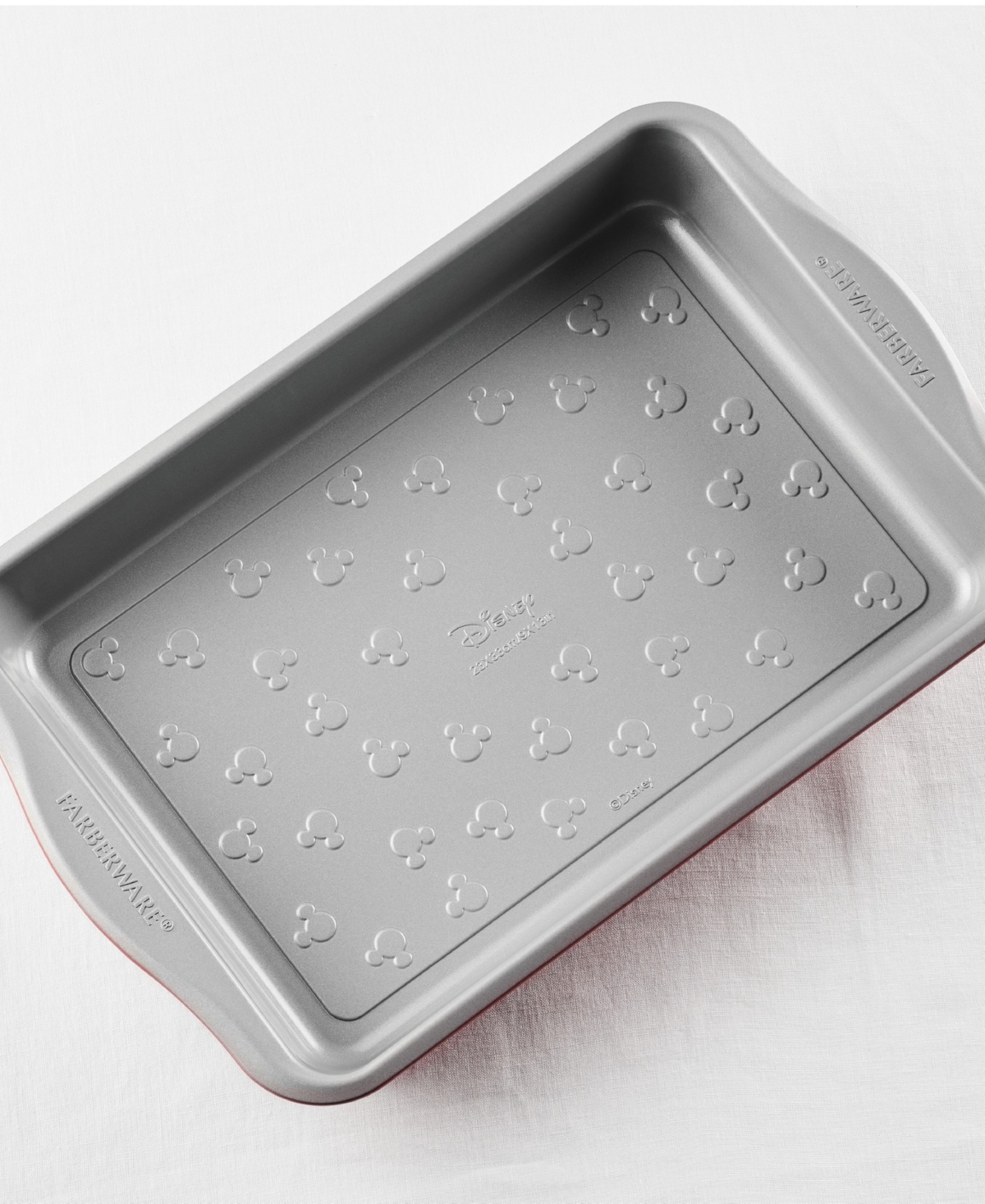 Farberware Bake With Mickey Mouse 9 X 13 Inch Nonstick Cake Pan In Red