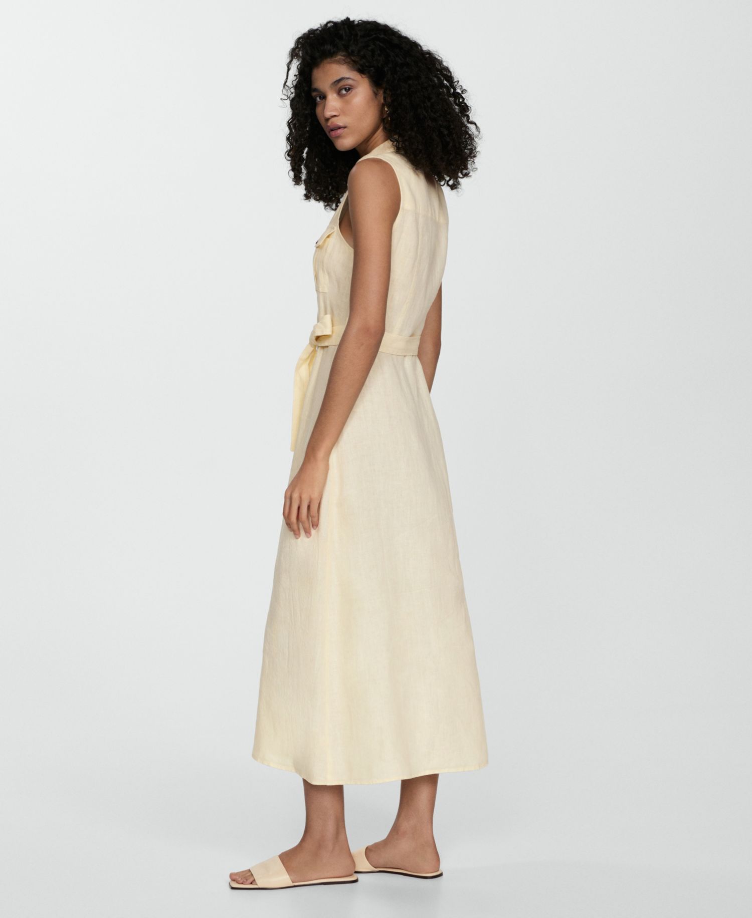 Women's Linen Shirty Dress