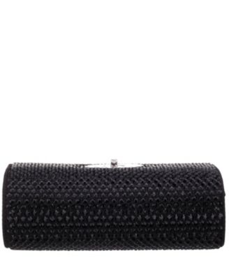 Large Crystal Encrusted Flap Crossbody Bag